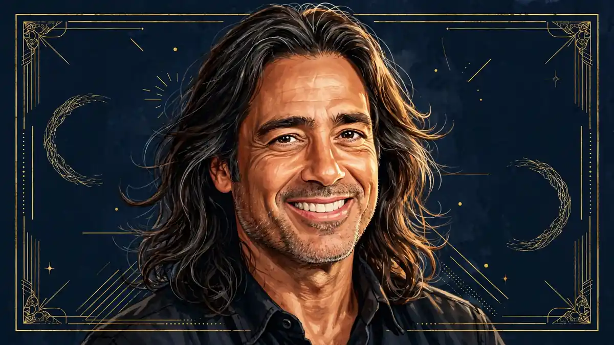 Stylized illustrated portrait of actor and comedian Peter Dante.
